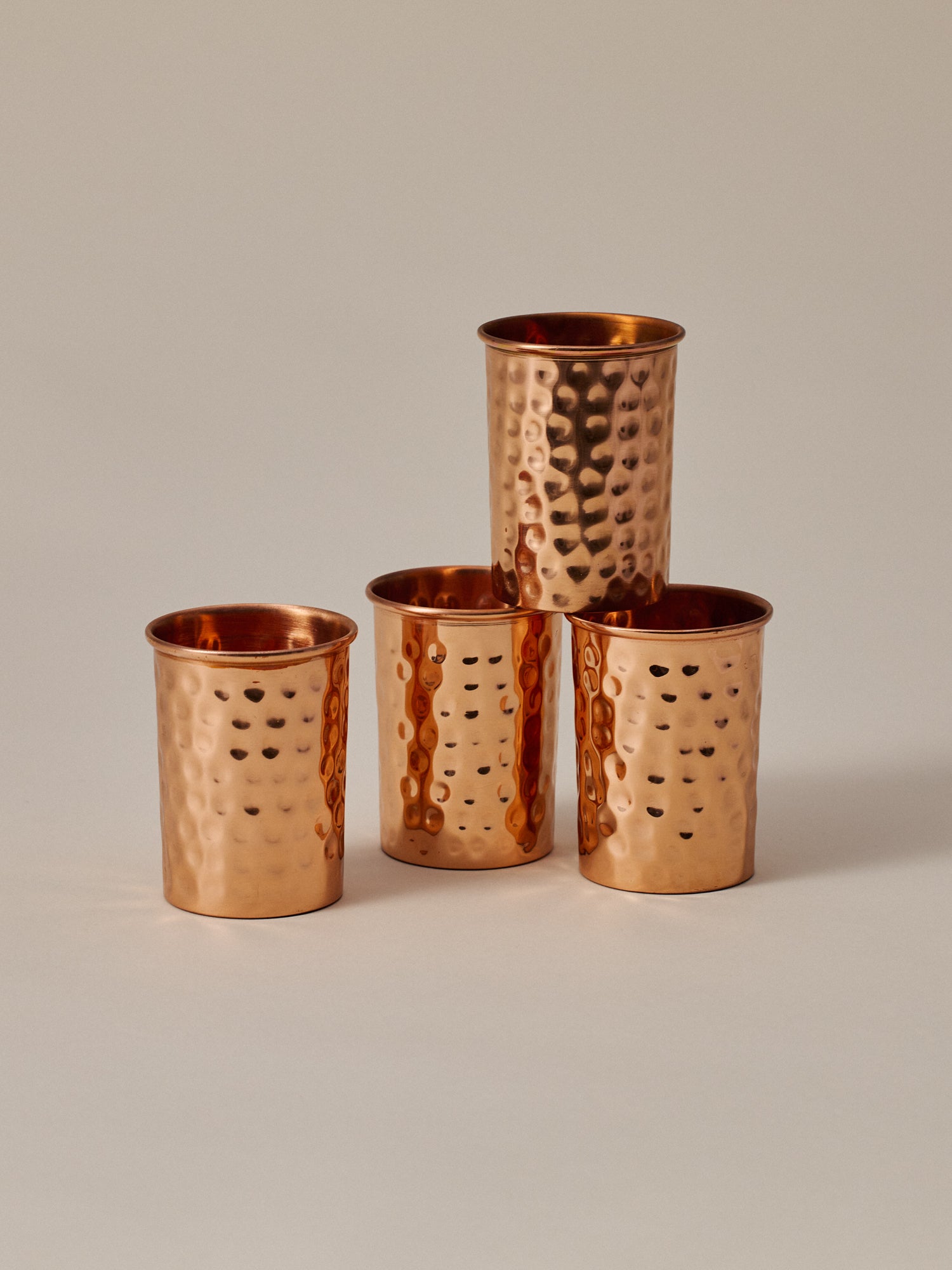 Copper mug hammered