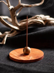 Sun & Moon incense holder - Brass