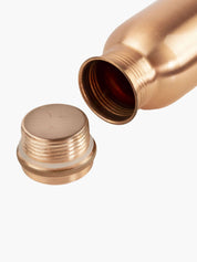 Koppar hamrad vattenflaska med skruvlock 800ml