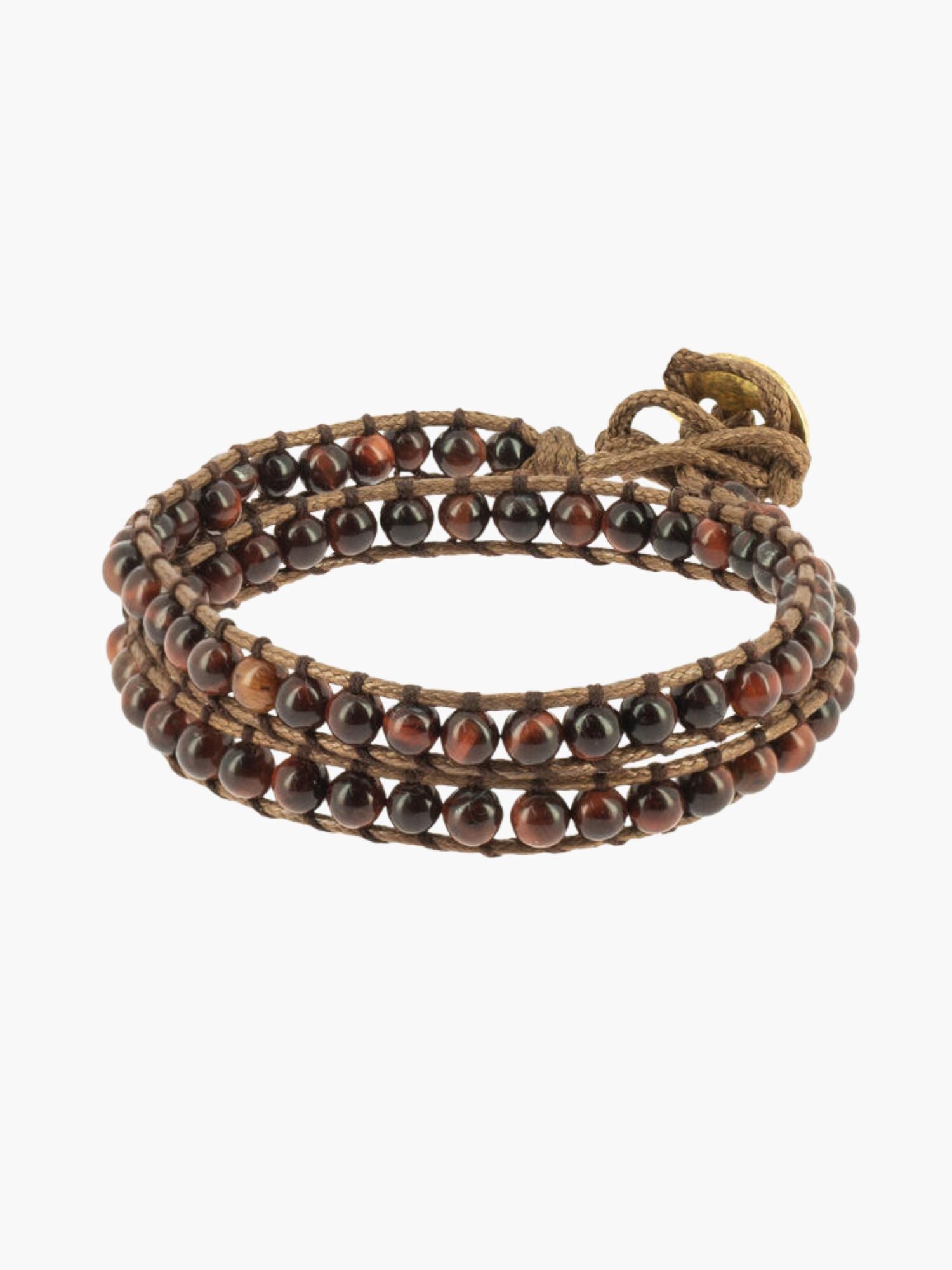 Naga Bracelet Röd Tigeröga