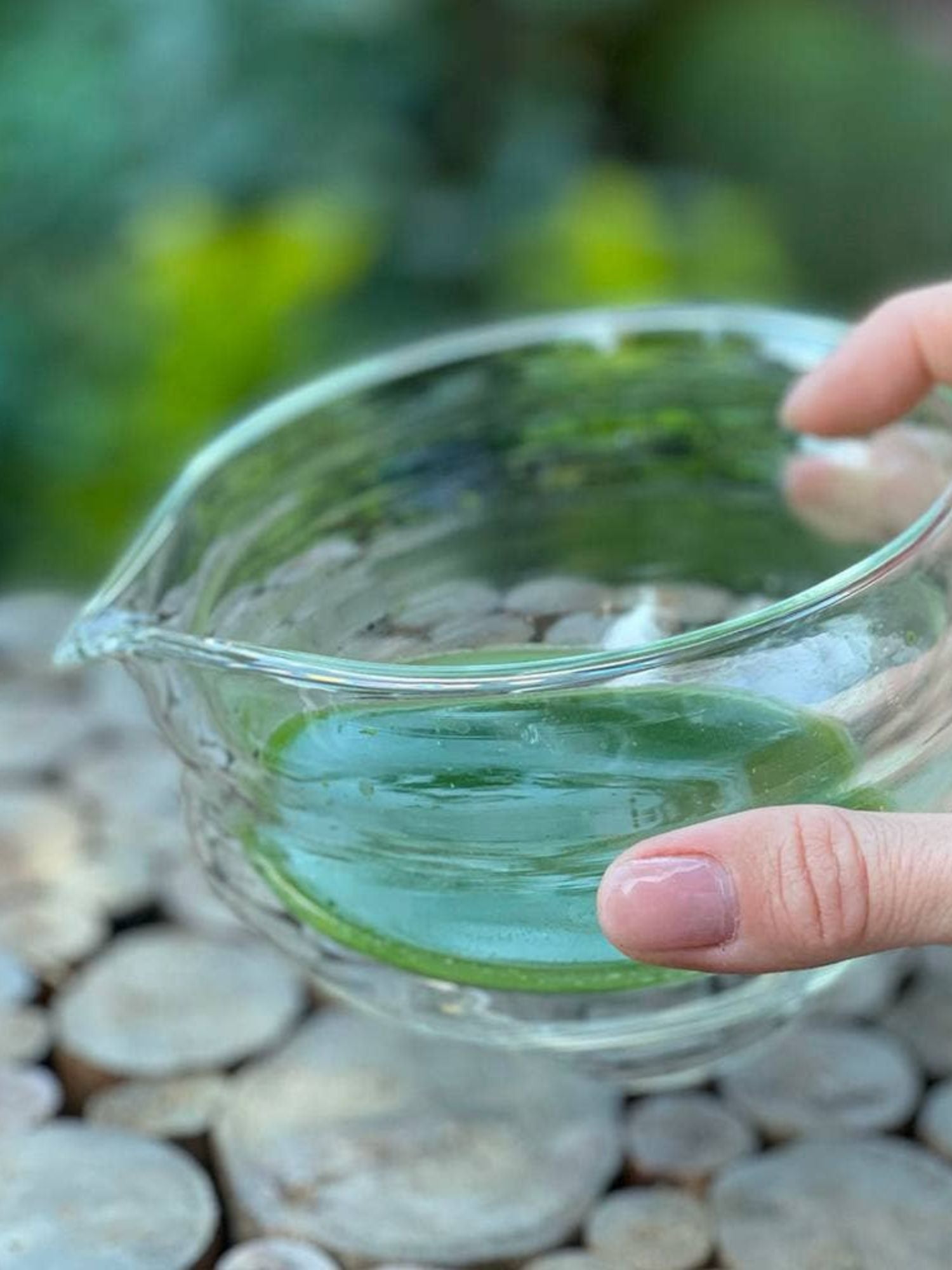 Matchaskål med Pip – Katakuchi Klarglas