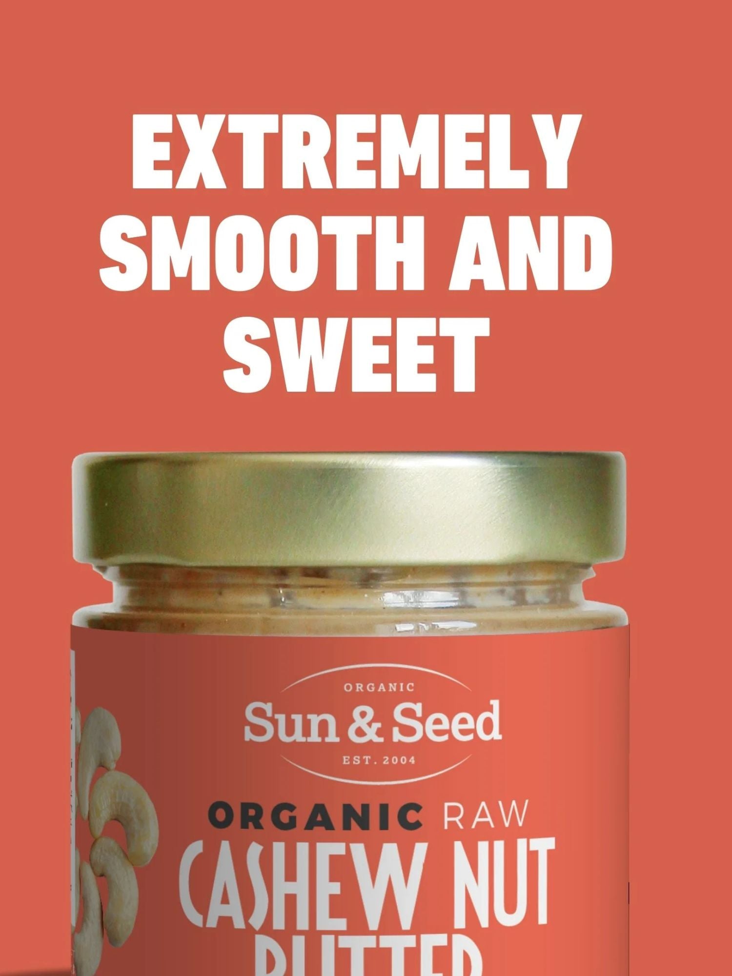 Sun & Seed Organic Raw Cashew Nut Butter 200 G