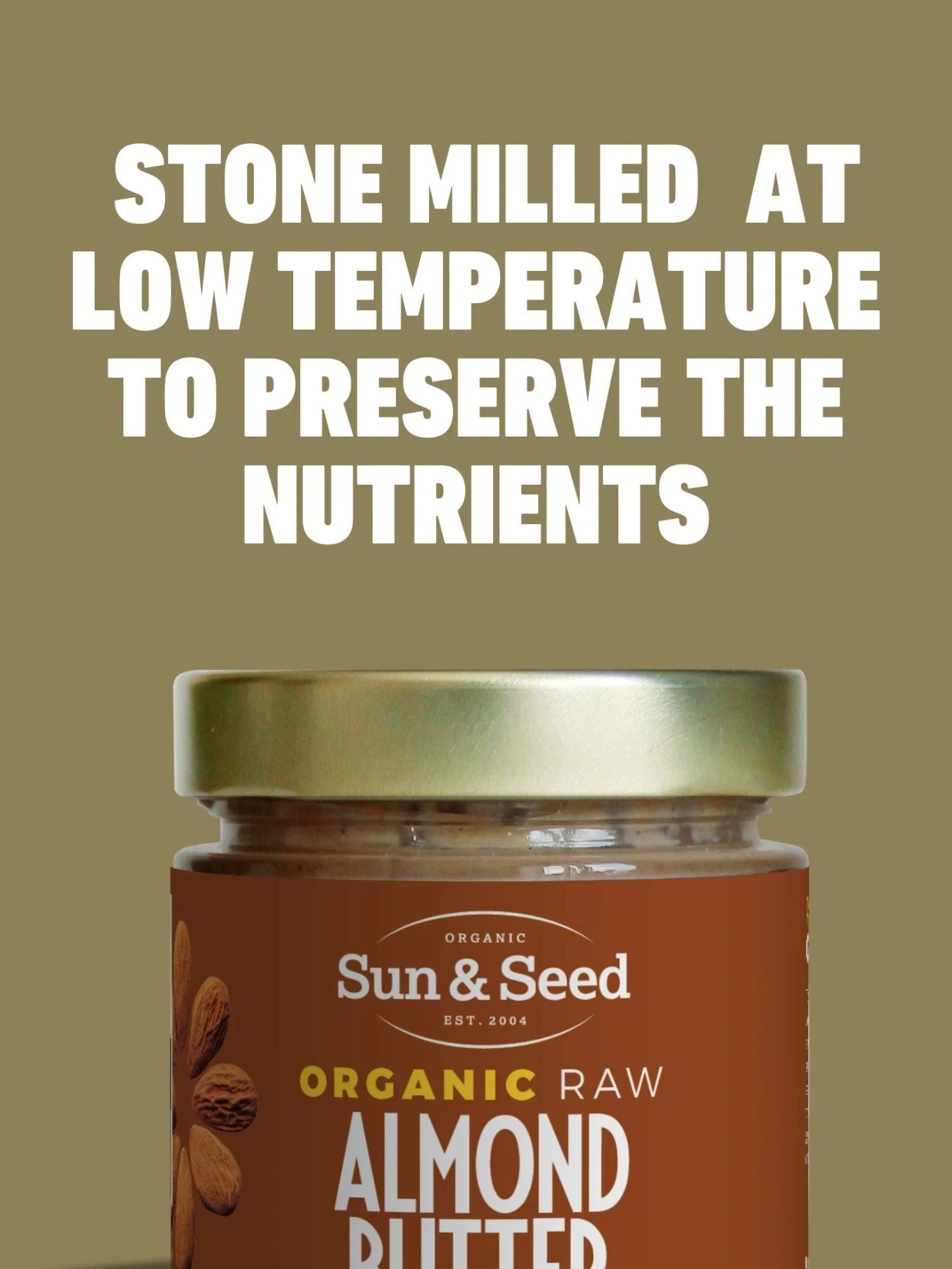 Sun & Seed Organic Raw Almond Butter 200 G