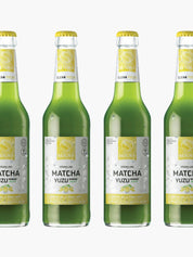 Sparkling Matcha med Yuzu, Ingefära & Mynta
