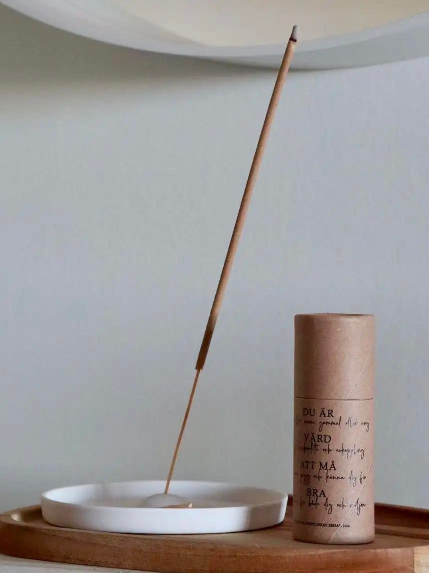 White incense holder & altar dish