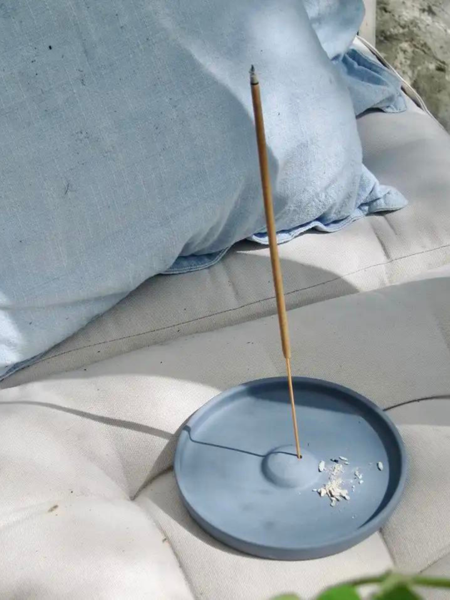 Dove blue incense holder & altar dish