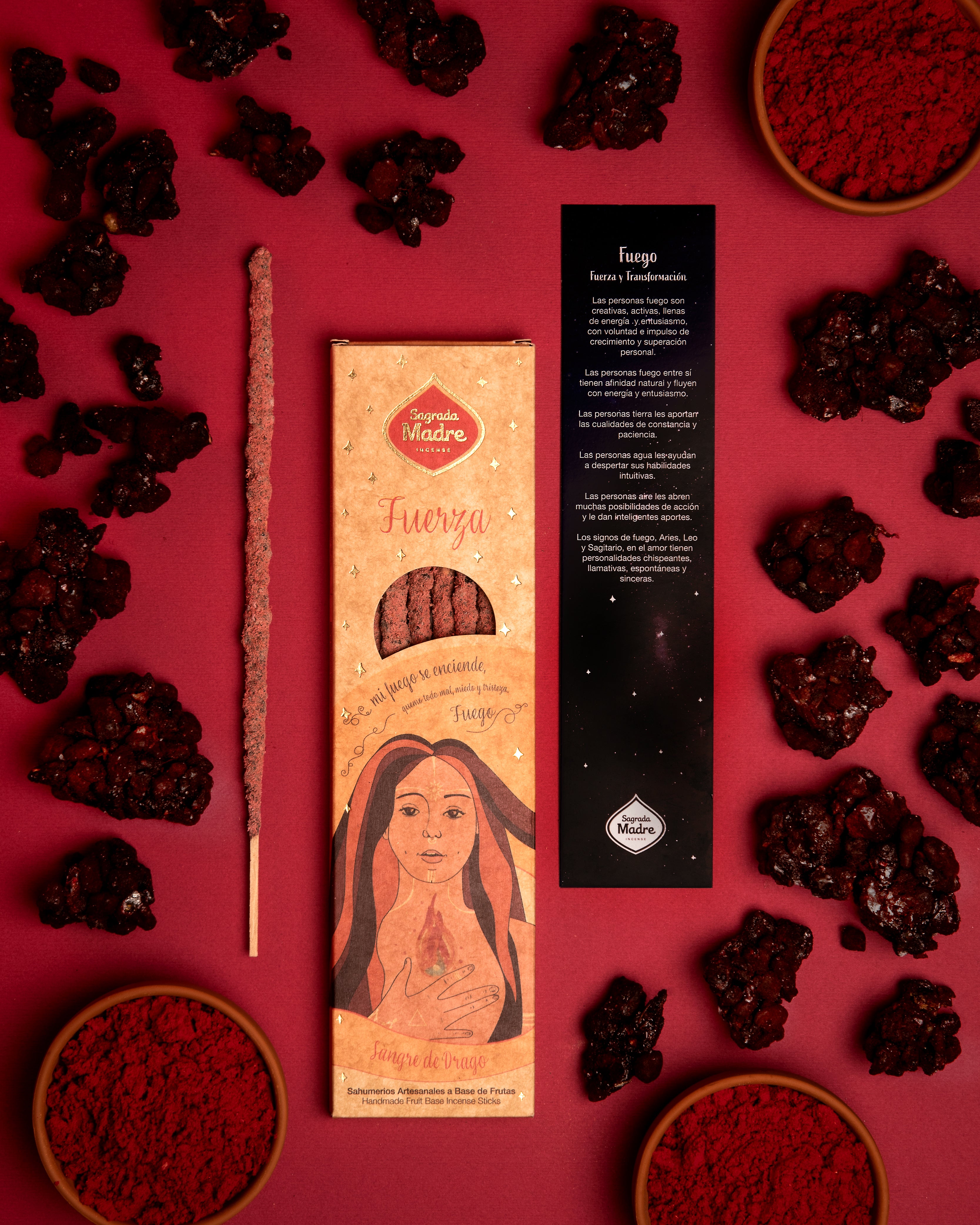 Fire Element Dragon's Blood Incense Sagrada Madre