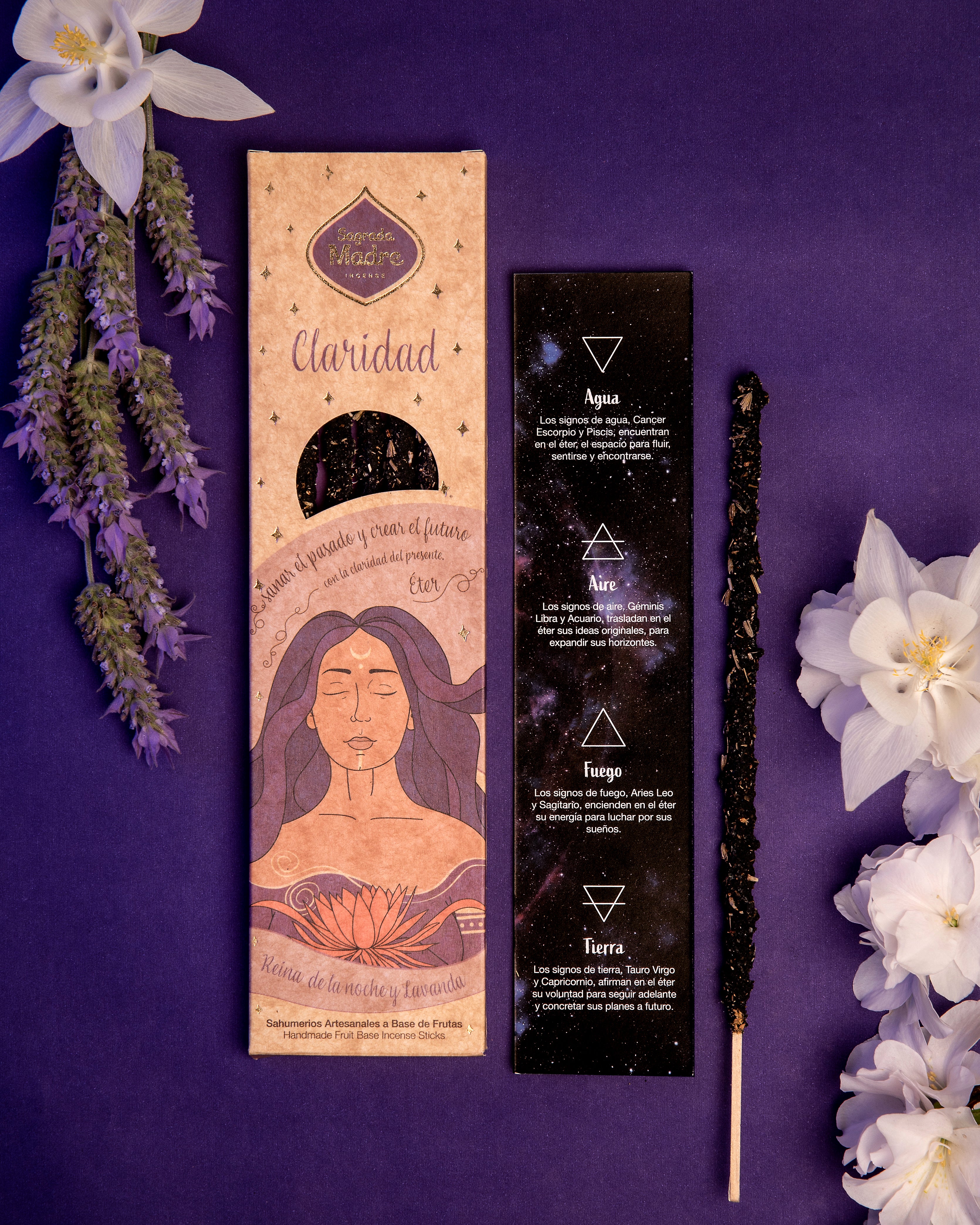 Ether Element Lavender & Queen of the Night Incense Sagrada Madre
