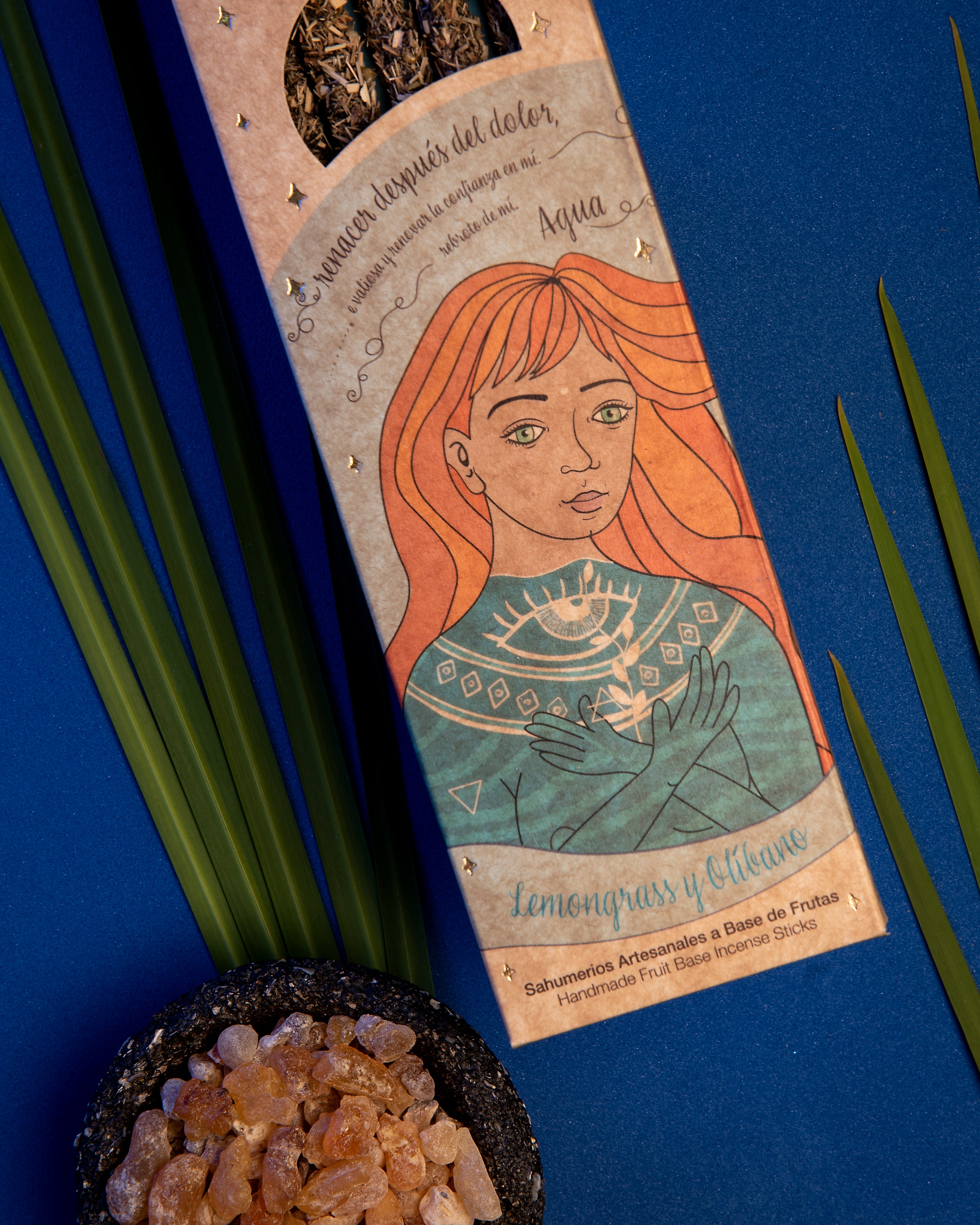 Water Element Lemongrass & Frankincense Incense Sagrada Madre