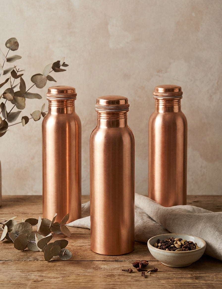 Så använder du en kopparflaska: fördelar, rengöring och viktiga tips