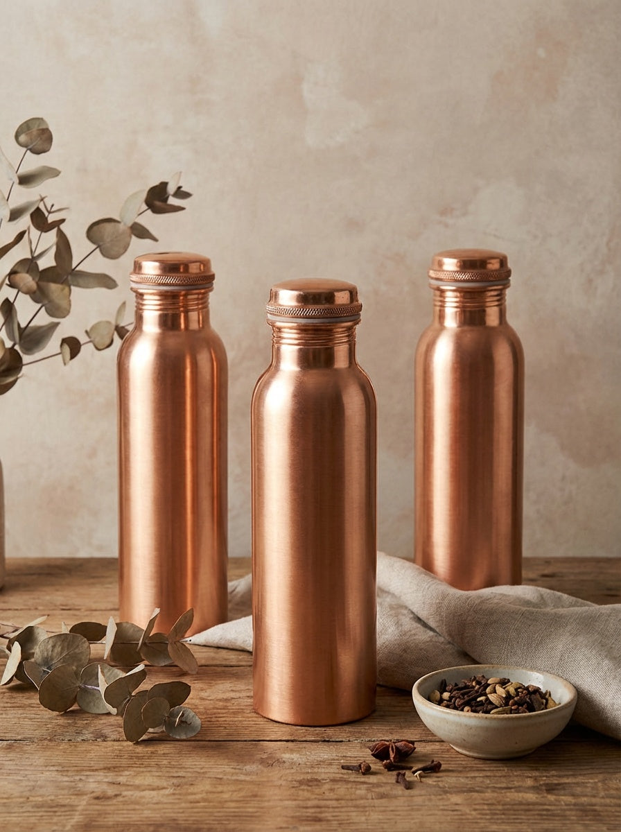 Så använder du en kopparflaska: fördelar, rengöring och viktiga tips