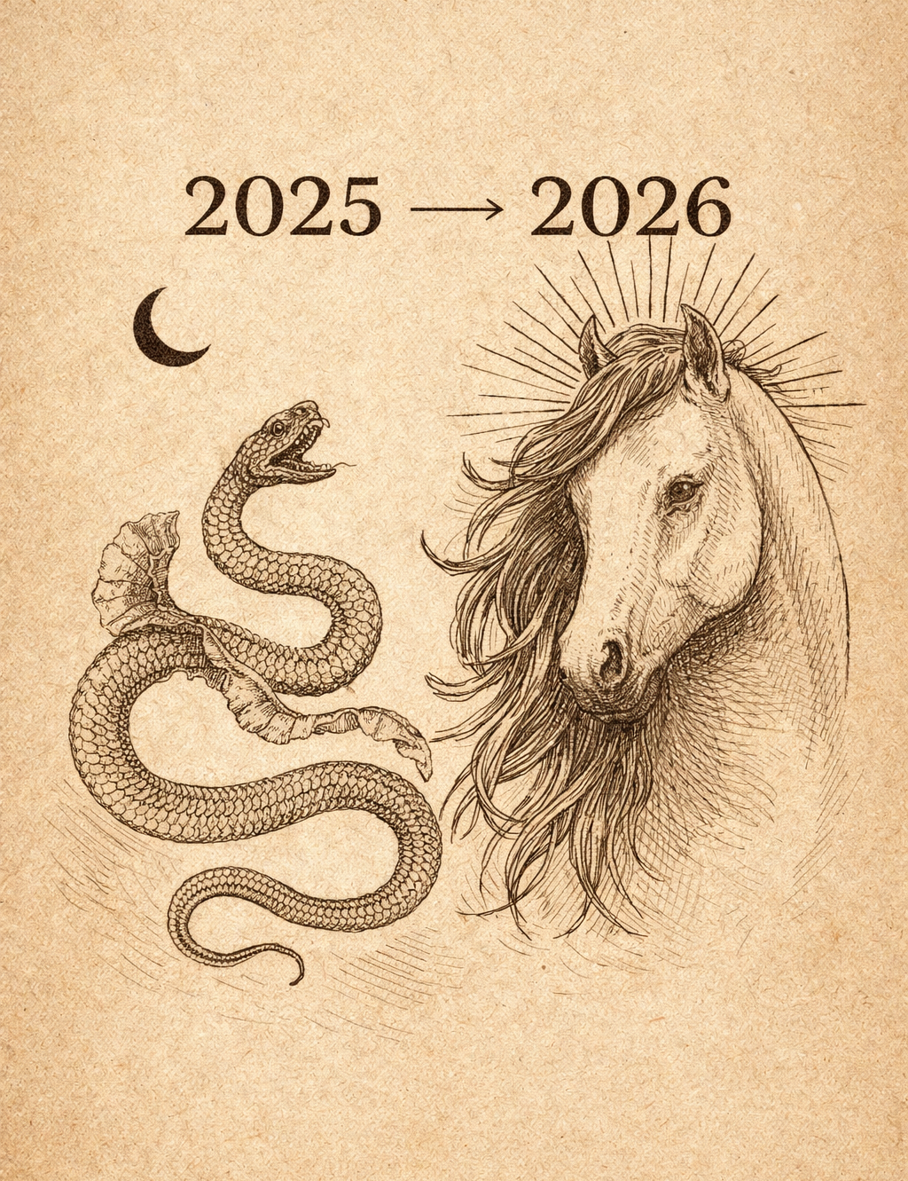 Övergången från ormens år in i hästens år