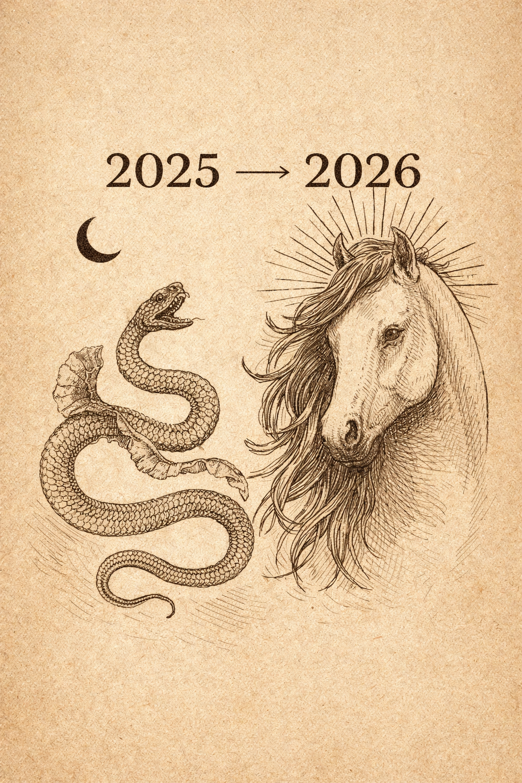 Övergången från ormens år in i hästens år