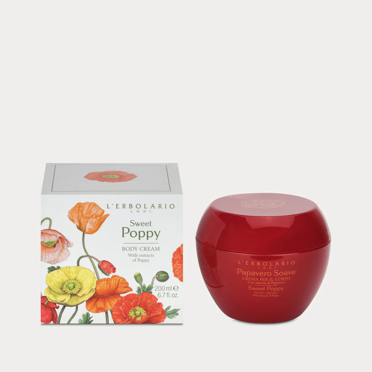 L’Erbolario Body Cream Sweet Poppy 200 ml