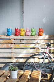 Maneki Neko Lucky Cat Red Violet - Creativity