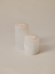 Selenite tea light holder