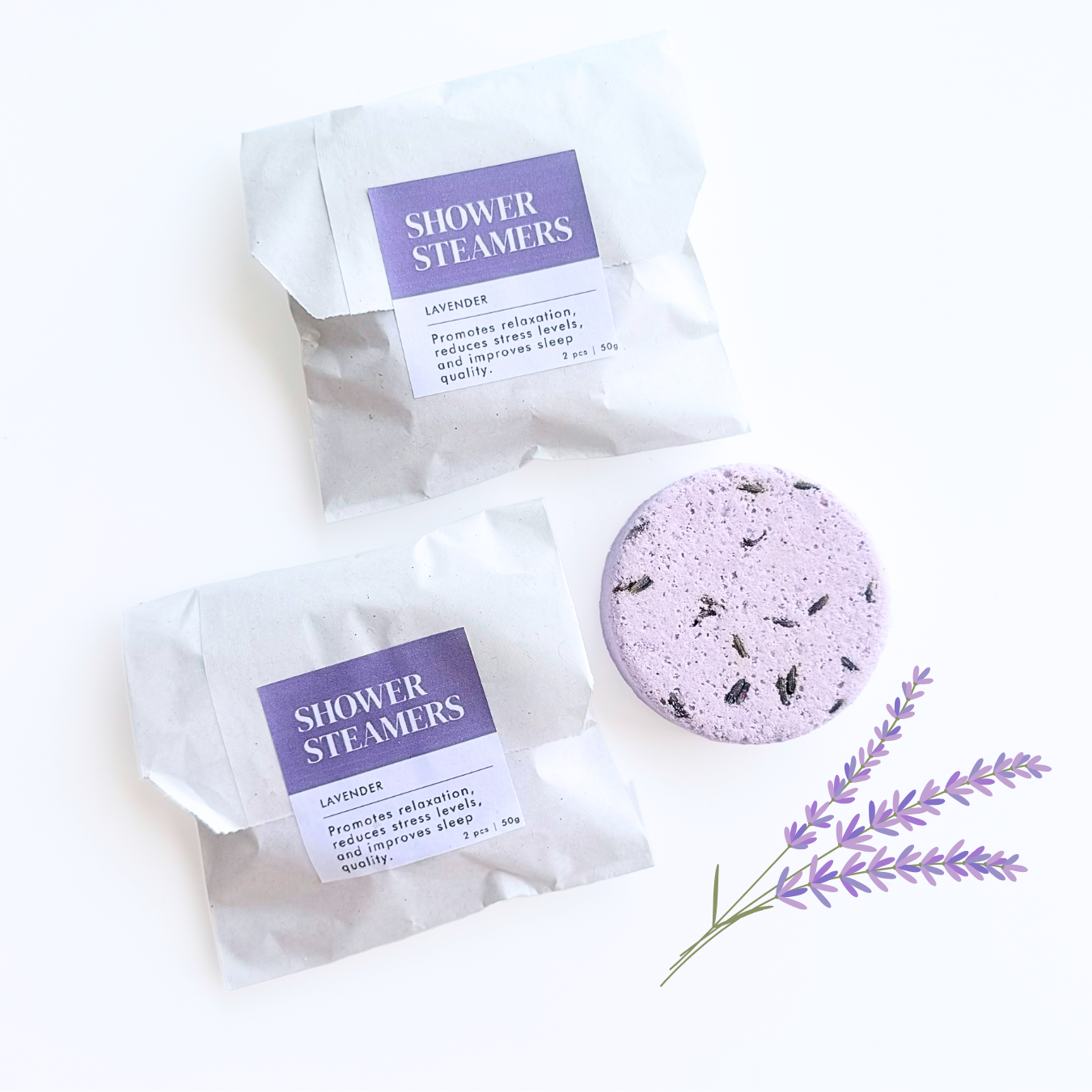 Natural Shower Steamers Lavender