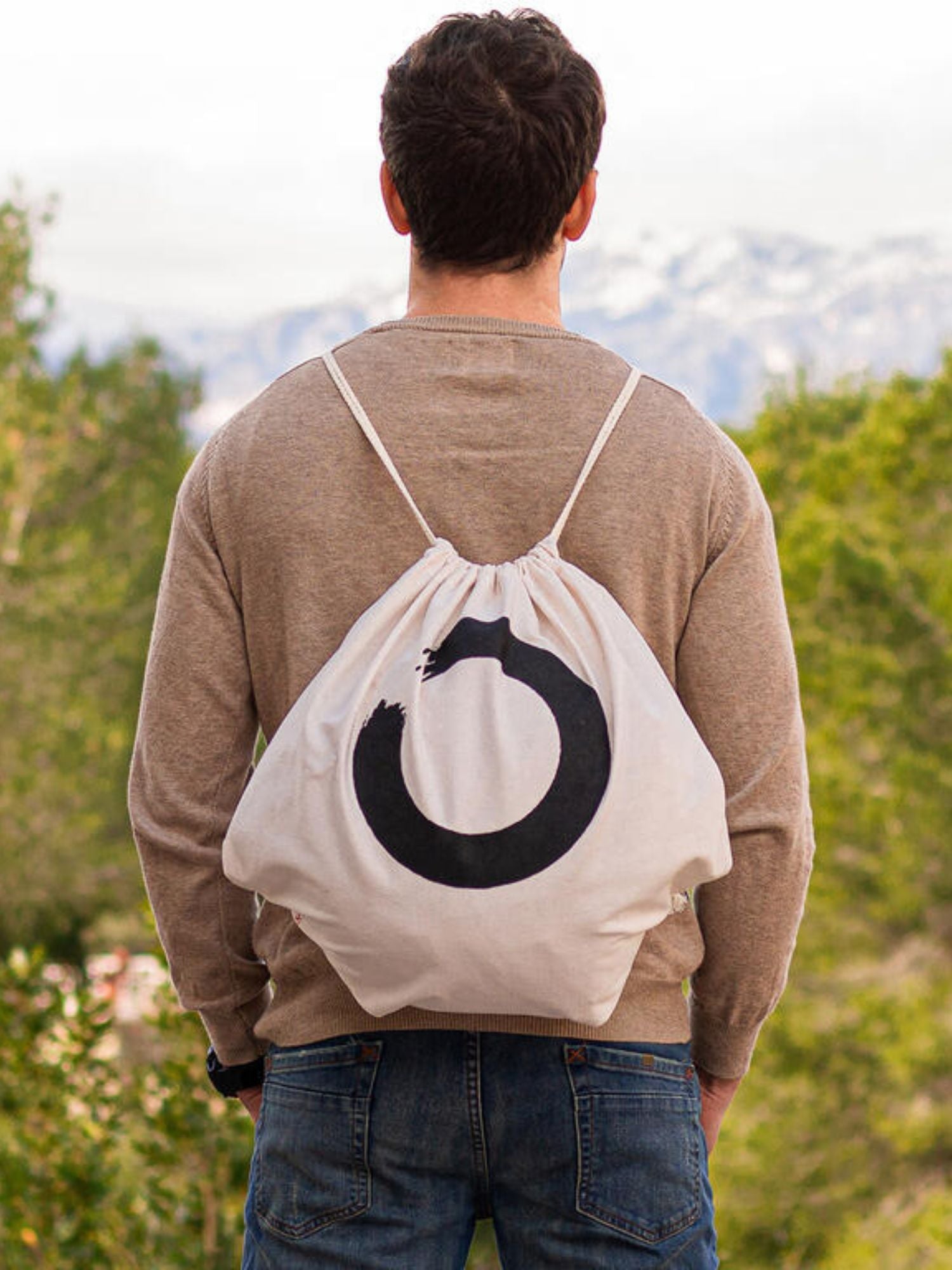 Zafu Meditationskudde Kapok - Blue Asanoha