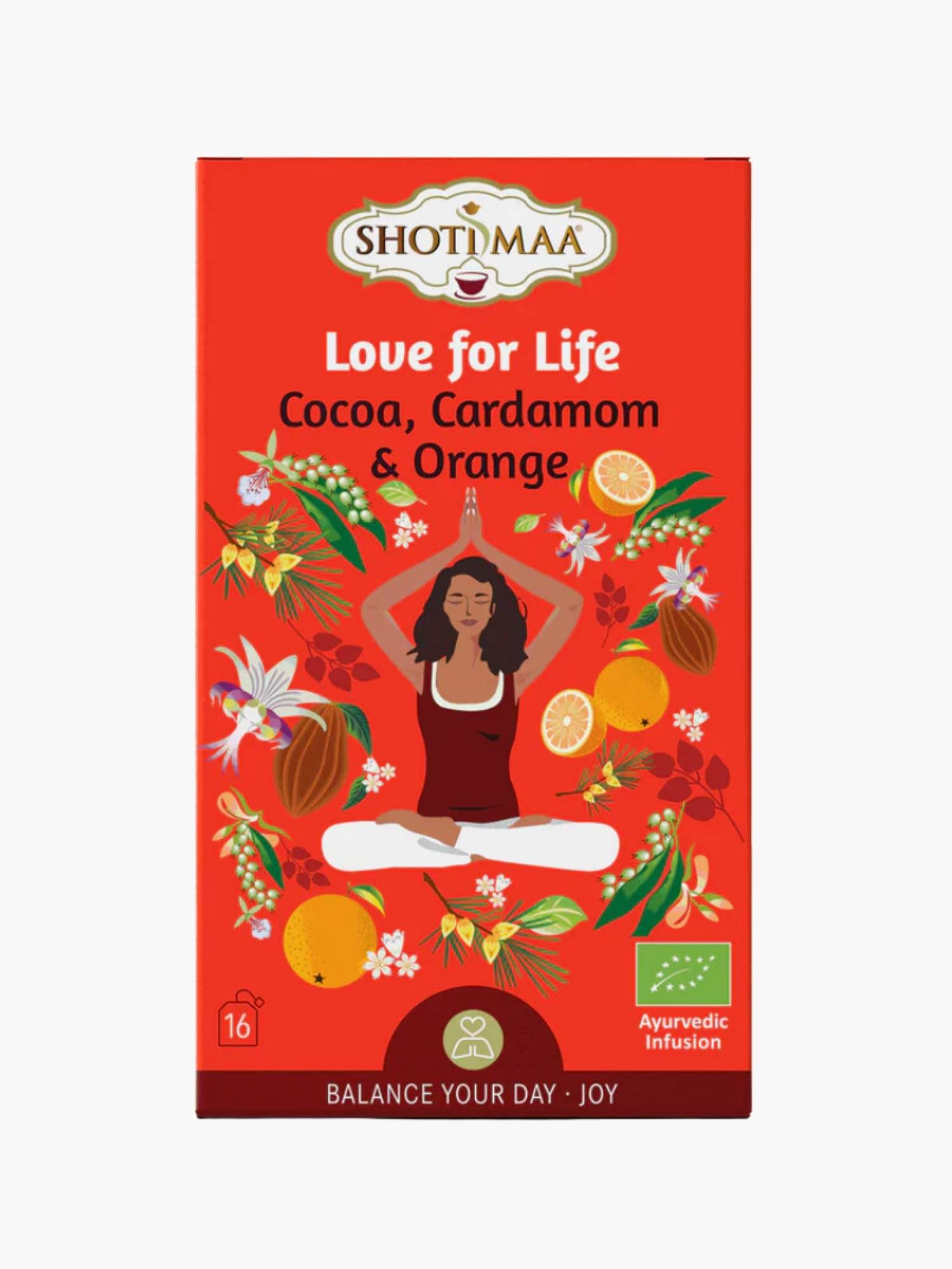 Love for life - Cocoa, Cardamom & Orange Organic Herbal Tea Shotimaa