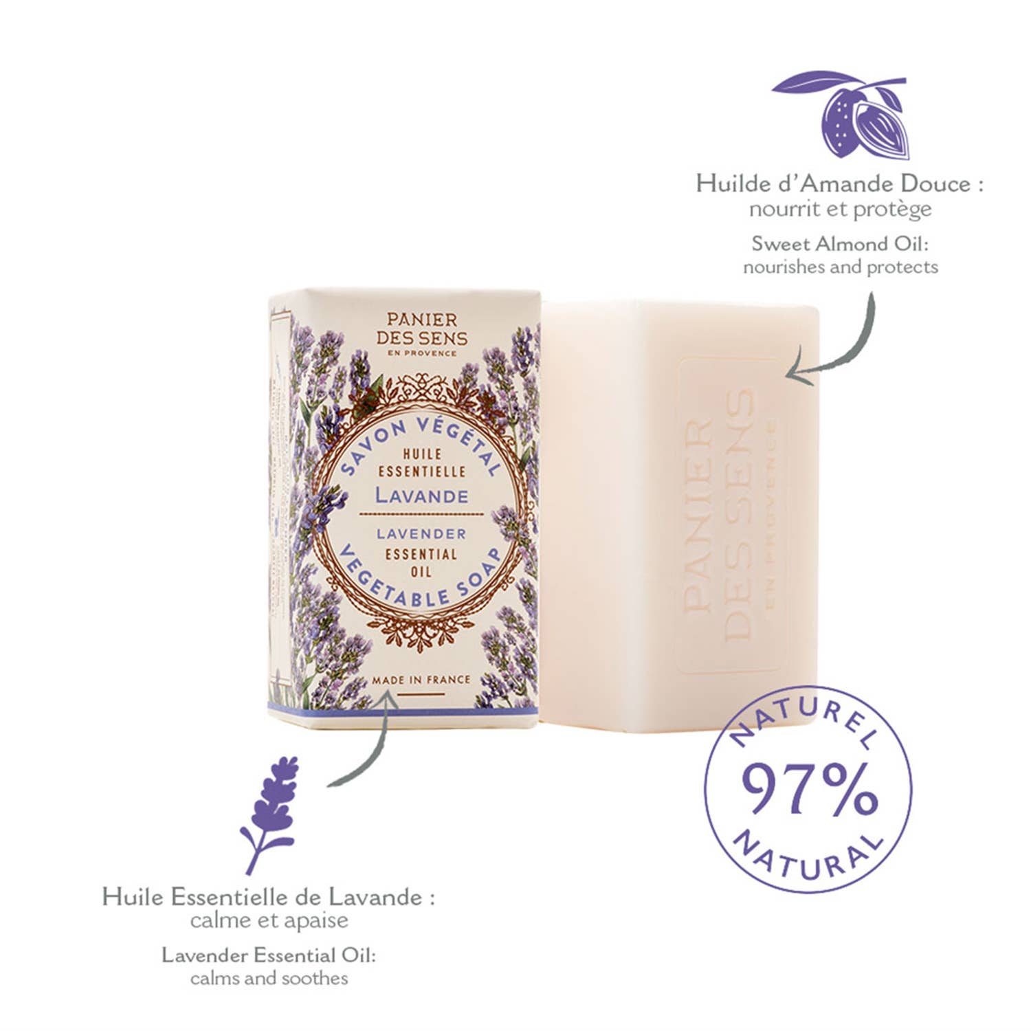 Panier des Sens Lavender Perfumed Soap 150g