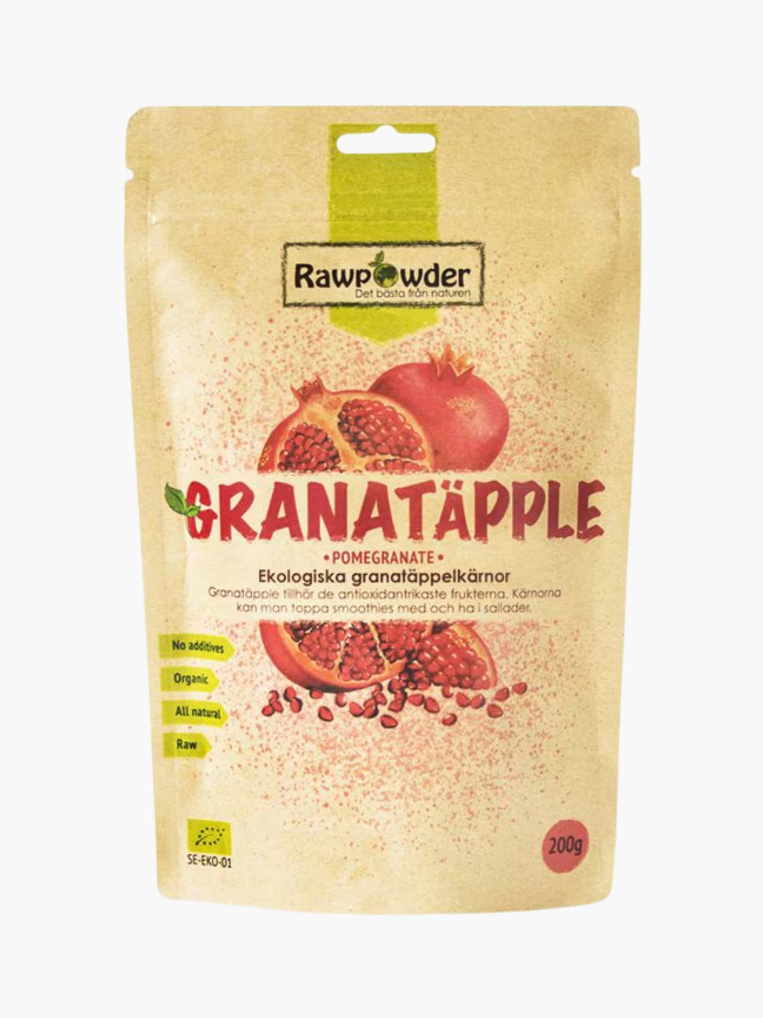 Granatäppelkärnor 200g Rawpowder