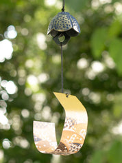 Furin Feng Shui Bell Hana Indigo