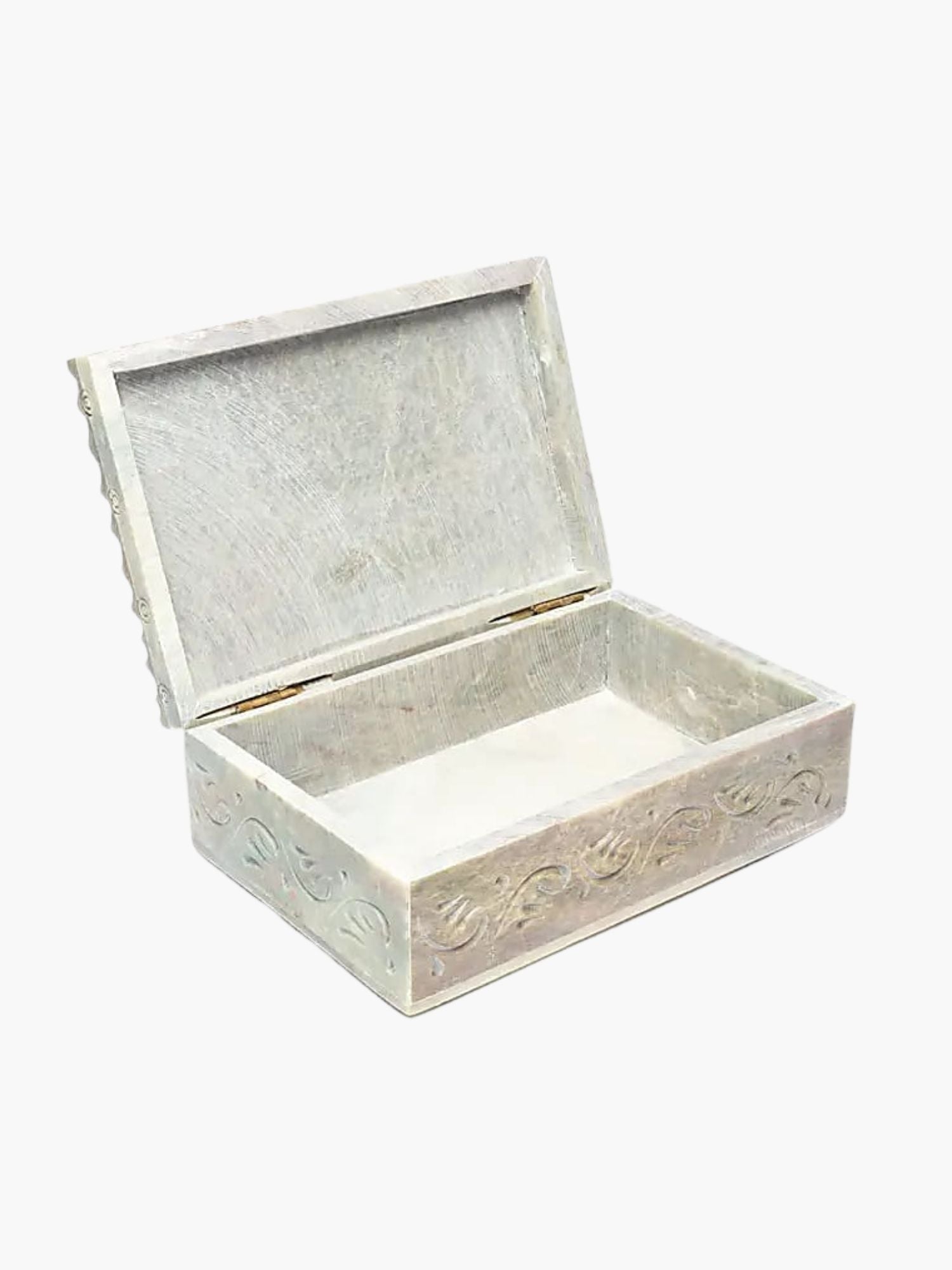 Soapstone Tarot & Jewellery Box Lotus