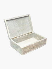 Soapstone Tarot & Jewellery Box Lotus