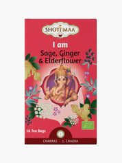 Sage, Ginger & Elderflower Organic Herbal Tea Shotimaa