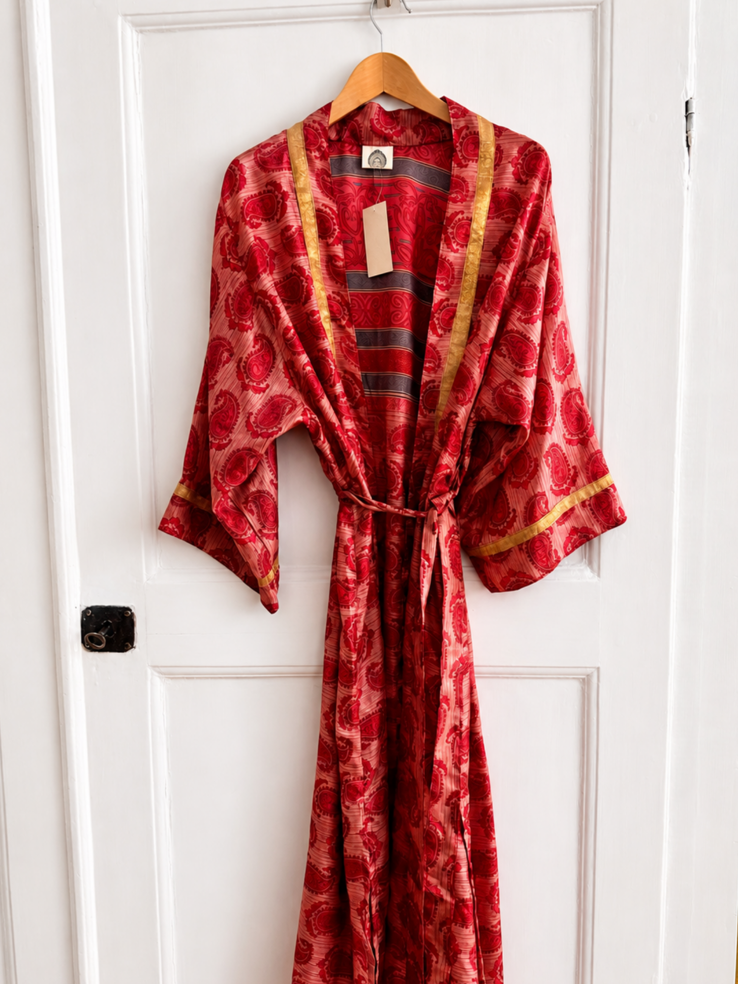 With Seqerqvist Kimono Pomegranate Paisley