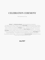 ALLTET CEREMONY - CELEBRATION
