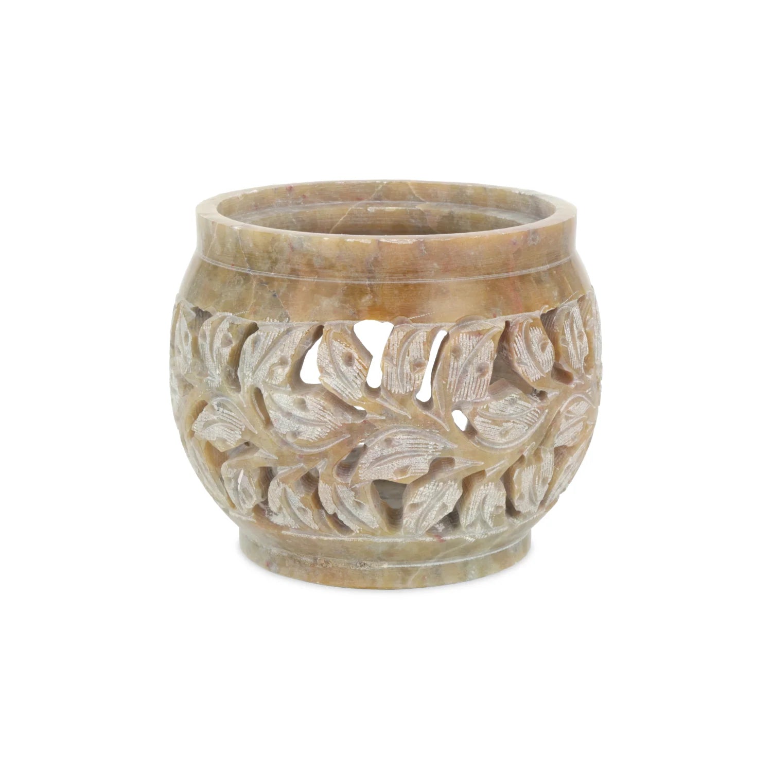 Beige Soapstone Aromalampa & Rökelsehållare