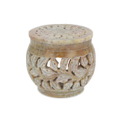 Beige Soapstone Aromalampa & Rökelsehållare