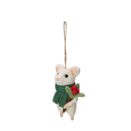Julgransdekoration Mus – 11 cm