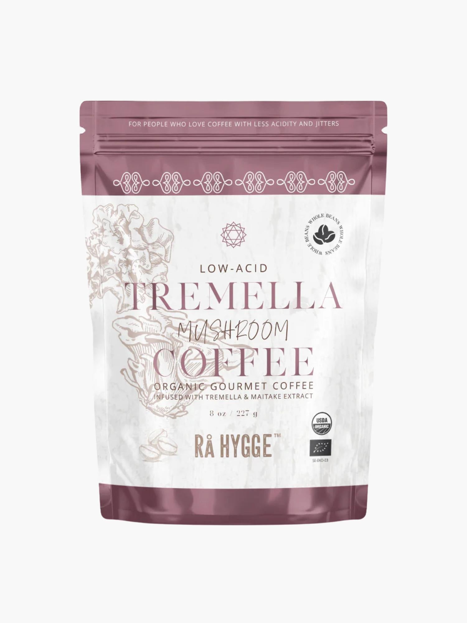 Rå Hygge - Tremella Whole Beans Mushroom Coffee 227 G