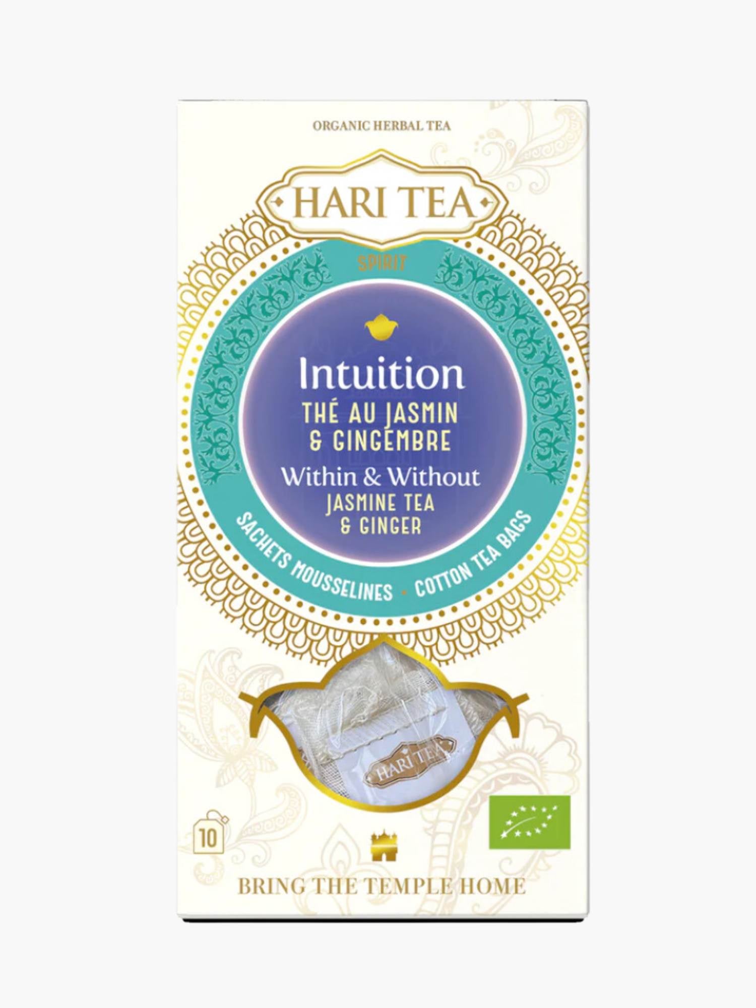 Intuition Jasmine & Ginger Organic Herbal Hari Tea