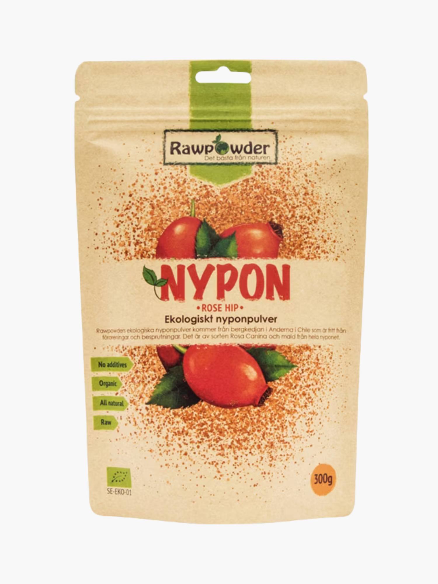 Nyponpulver 300g Rawpowder