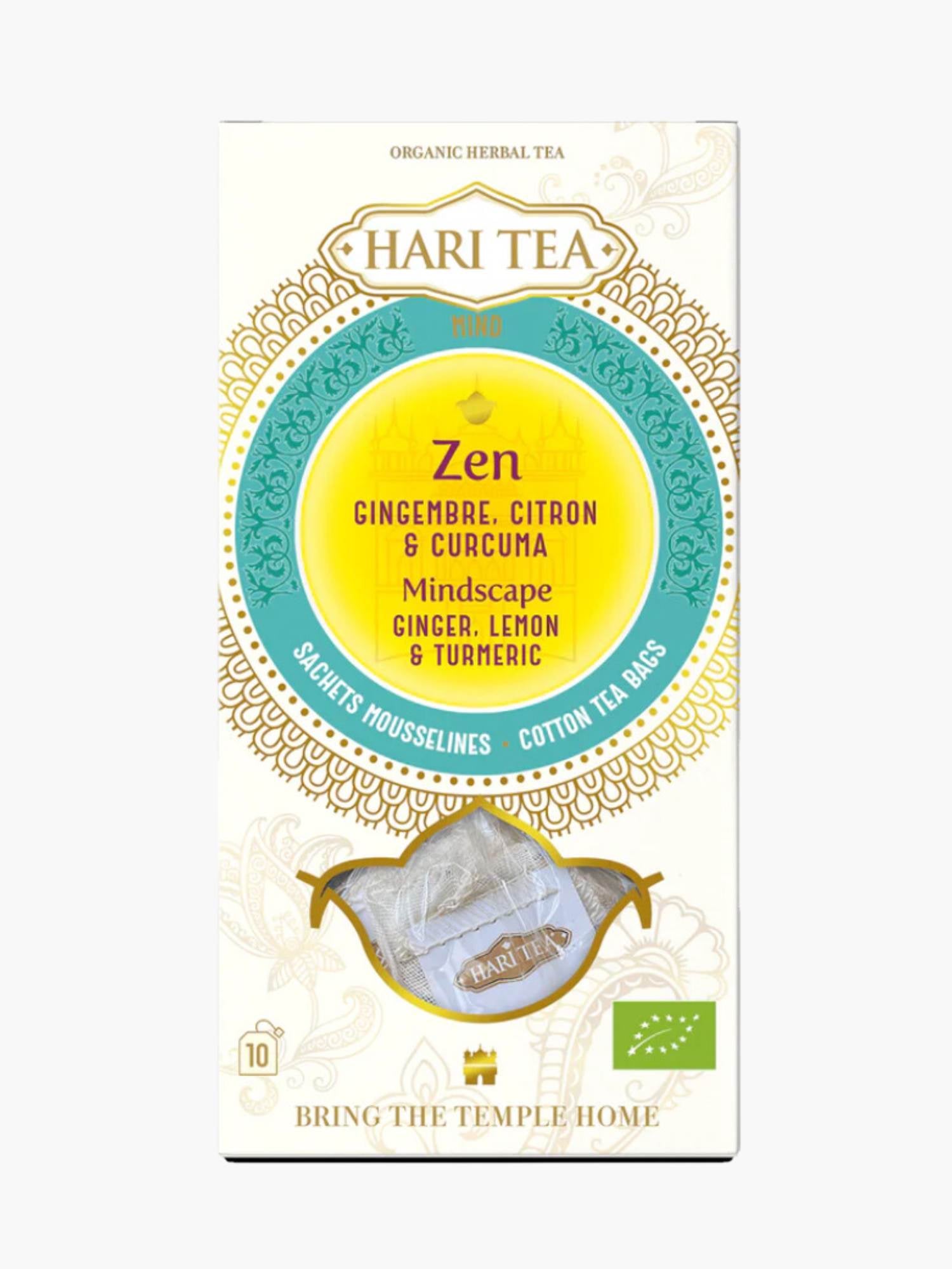 Zen Ginger, Lemon & Turmeric Organic Herbal Hari Tea