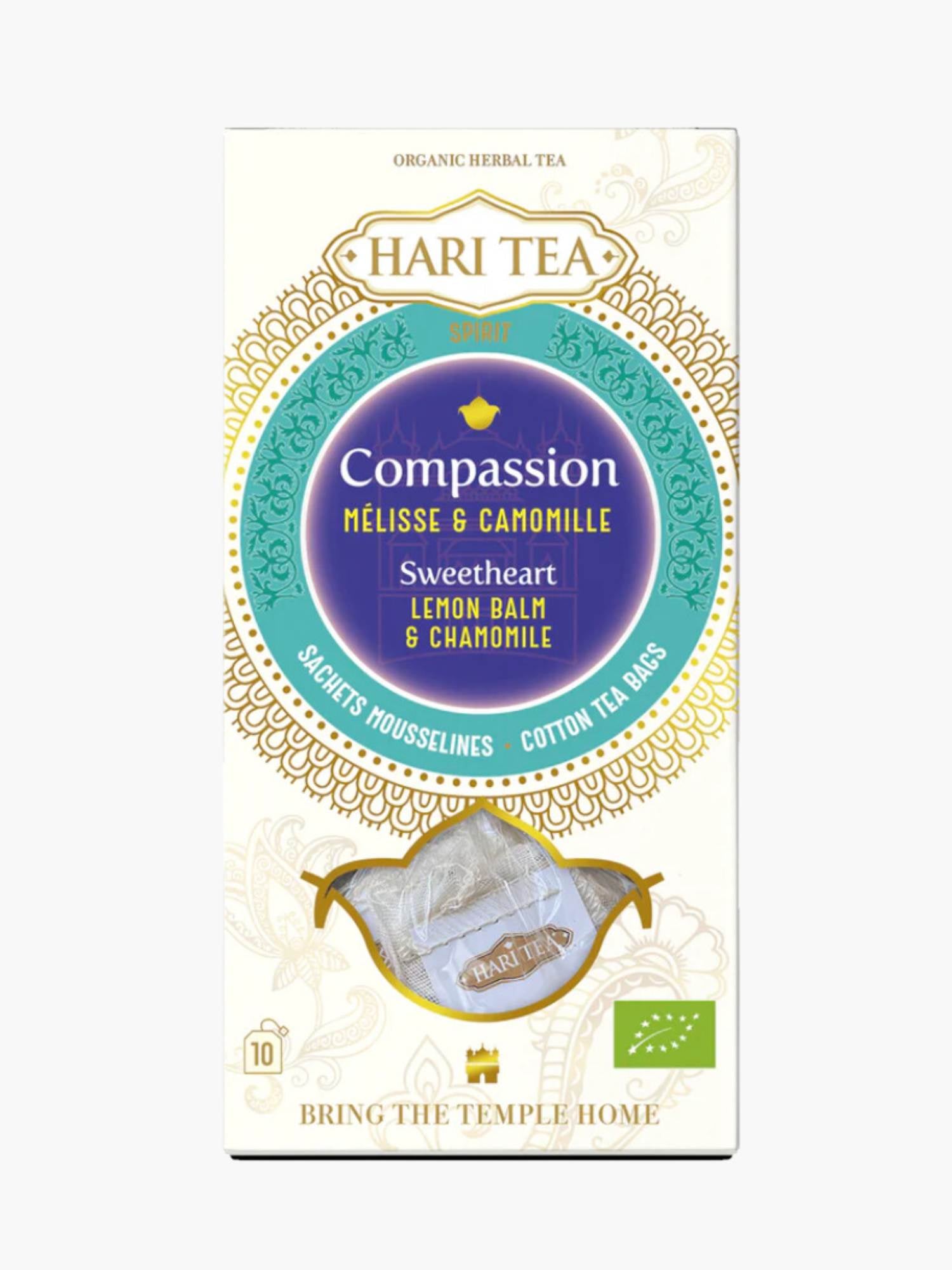 Compassion Chamomile & Lemon Balm Organic Herbal Hari Tea