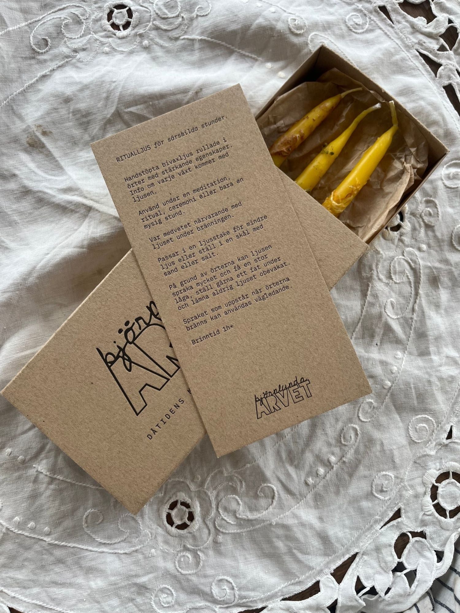 Ritual Beeswax candles 2 pieces