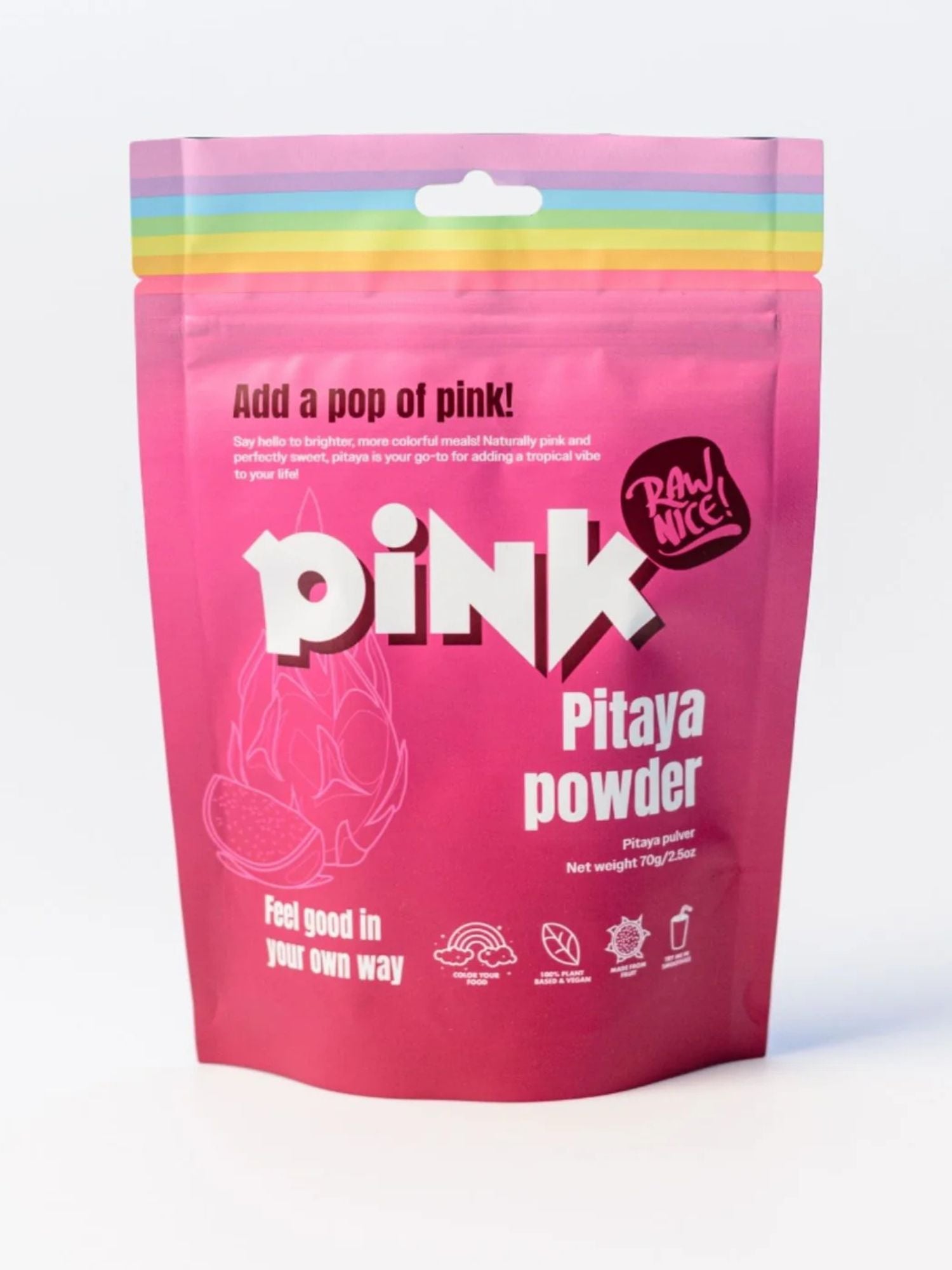 Raw Nice Rosa Pitaya Pulver