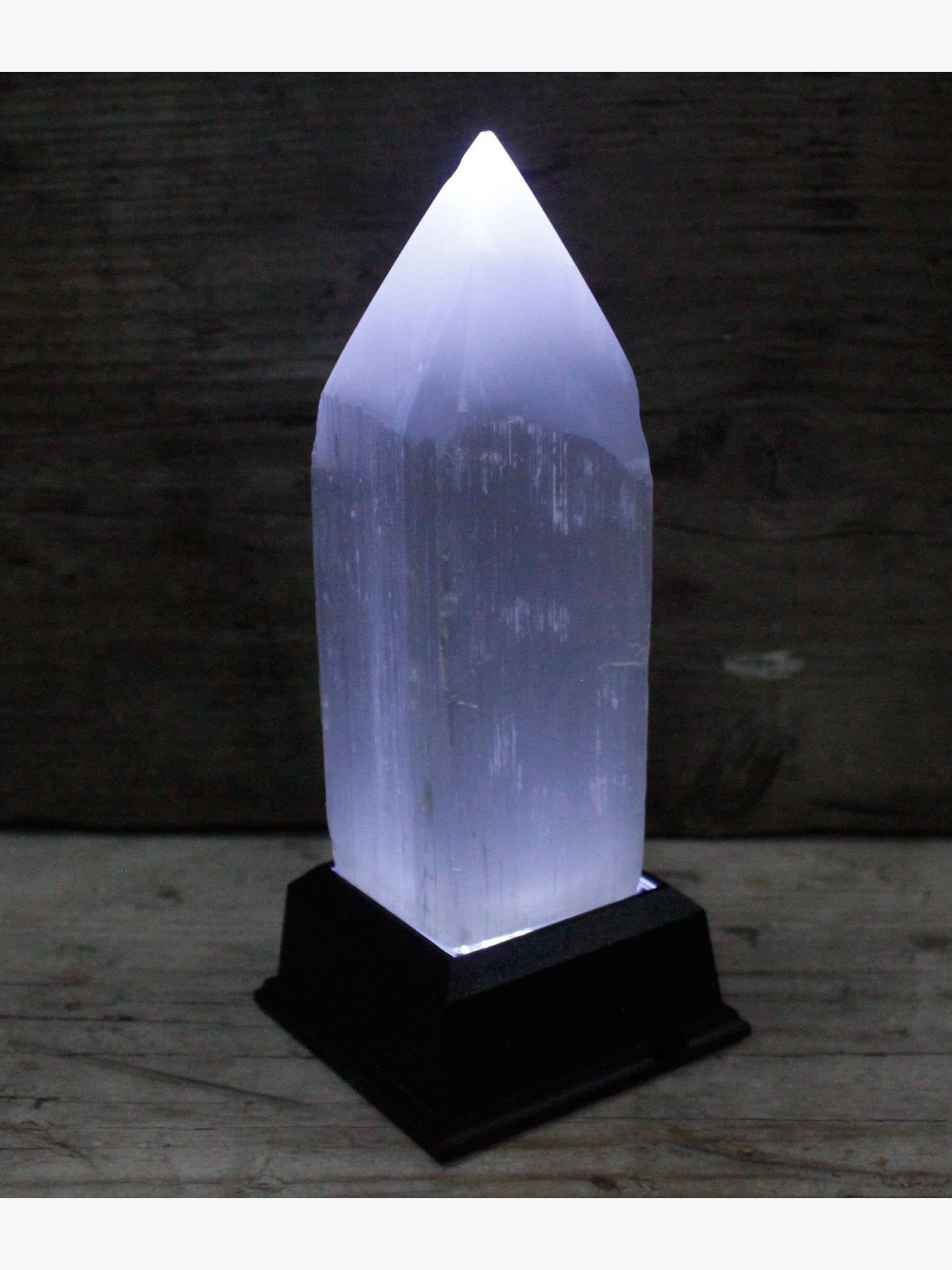 Selenite Pencil Tower 15 cm