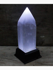 Selenite Pencil Tower 15 cm