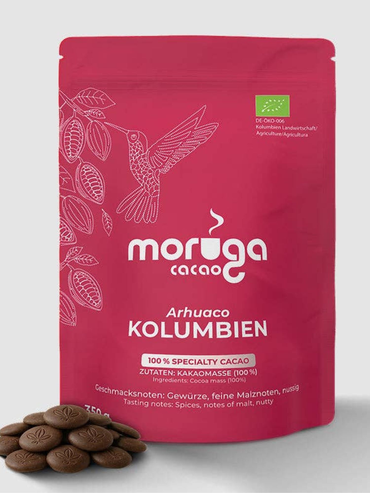 Nyhet! Raw Cacao Colombia Moruga 350g