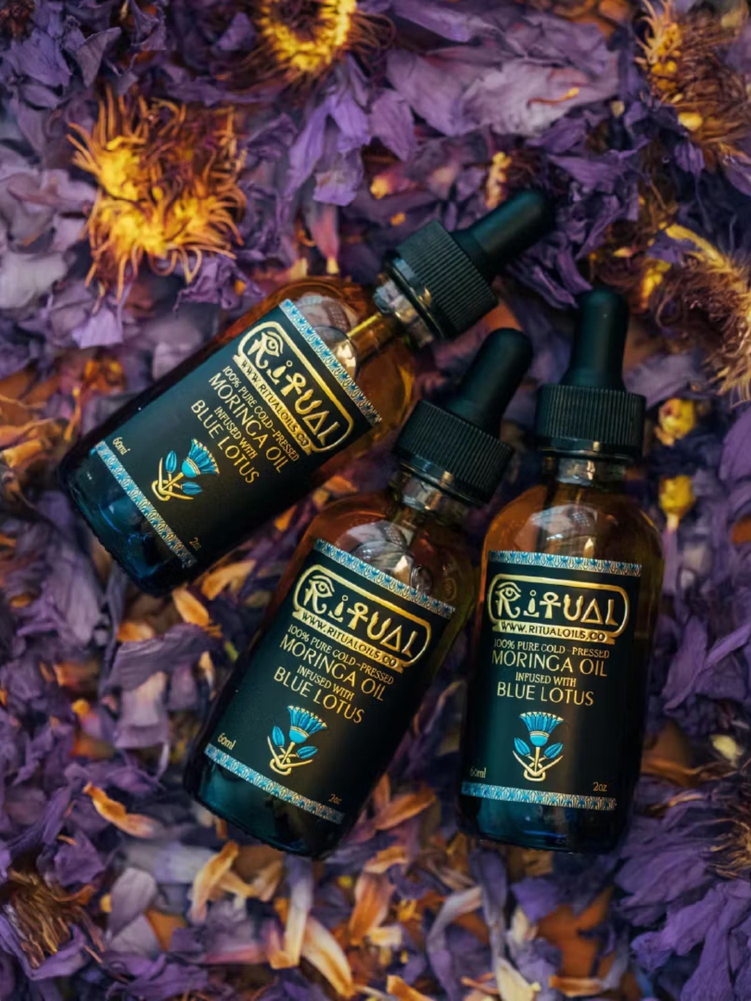 100% Pure Blue Lotus & Moringa Oil 60 ml Ritual Oils