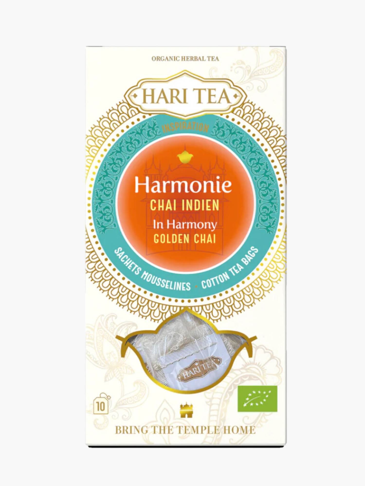 Harmony Golden Chai Organic Herbal Hari Tea