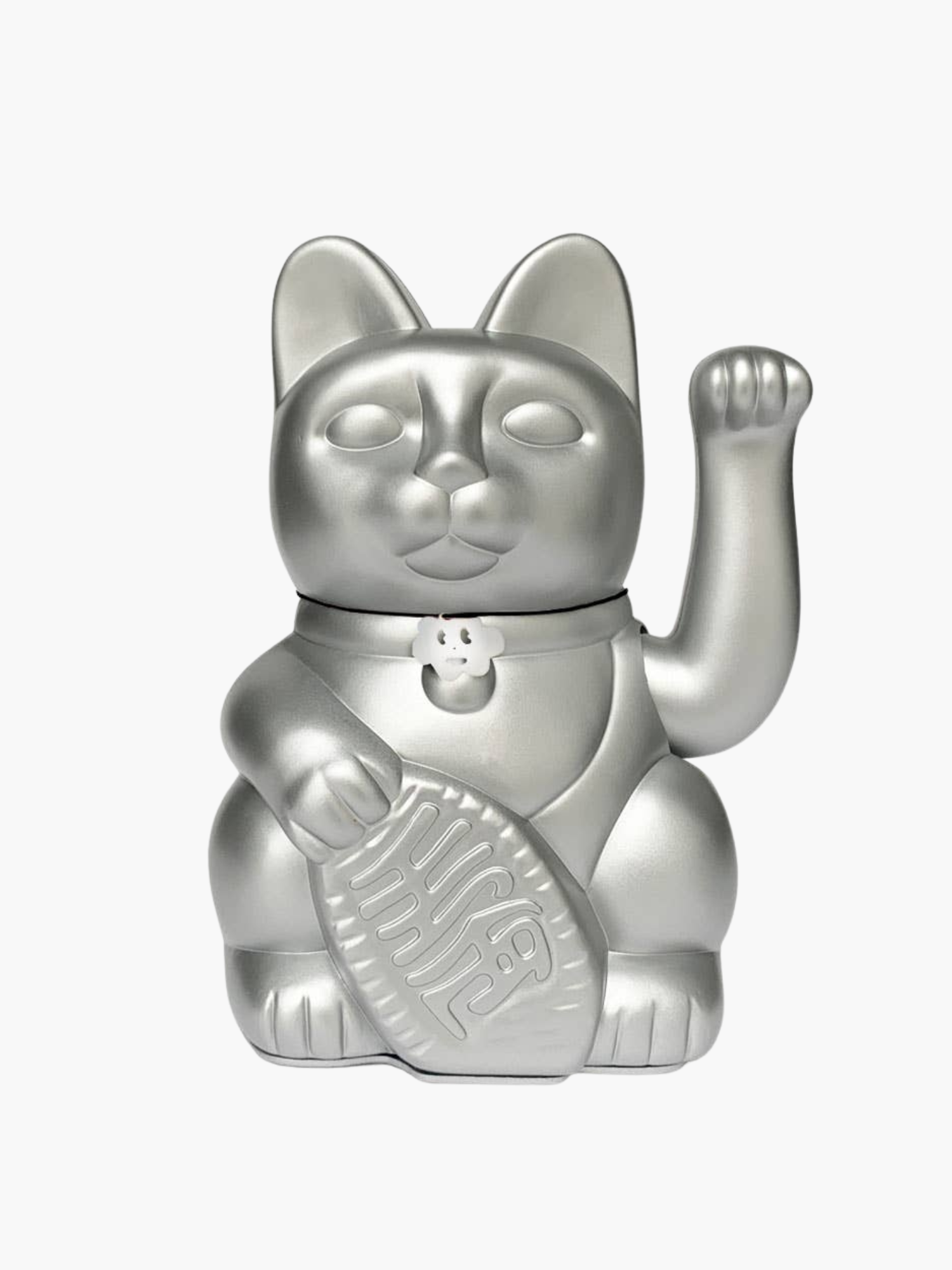 Maneki Neko Lucky Cat Silver - Good Business