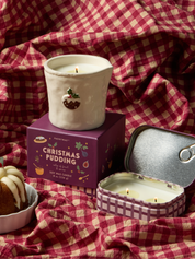 Doftljus i plåtask – Christmas Pudding