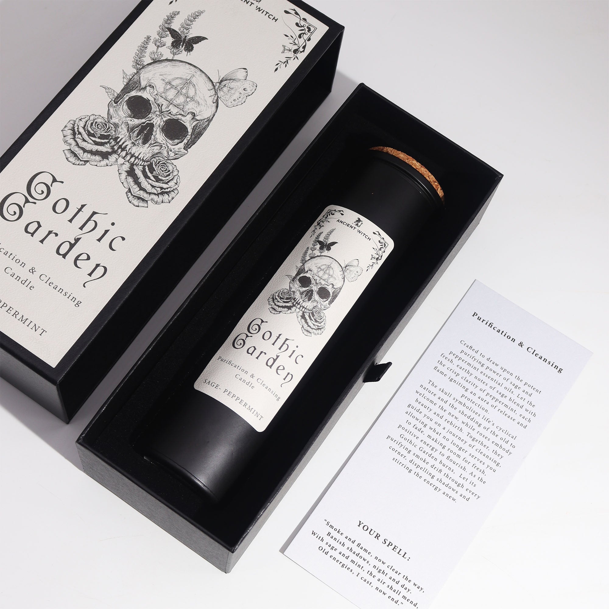 Ancient Wisdom Purification Candles Gothic Garden