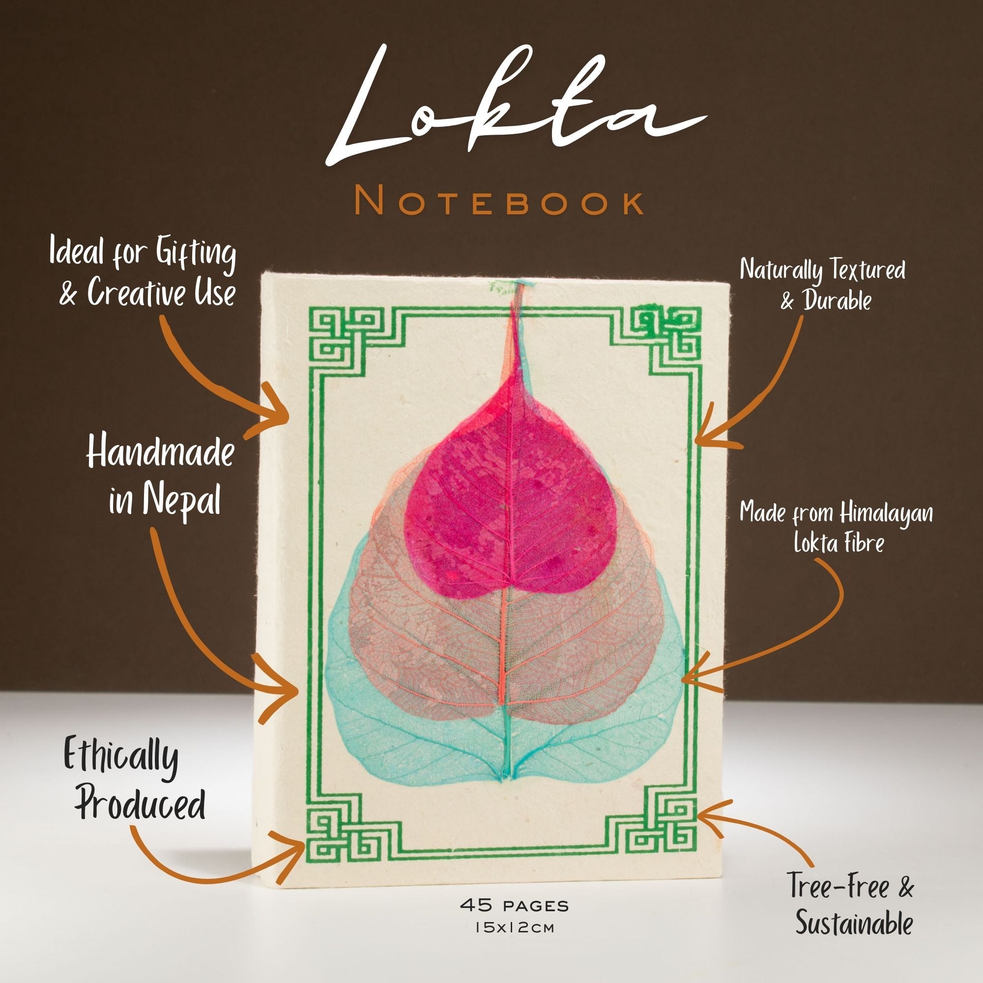 Lokta Bodhi Leaf Anteckningsbok